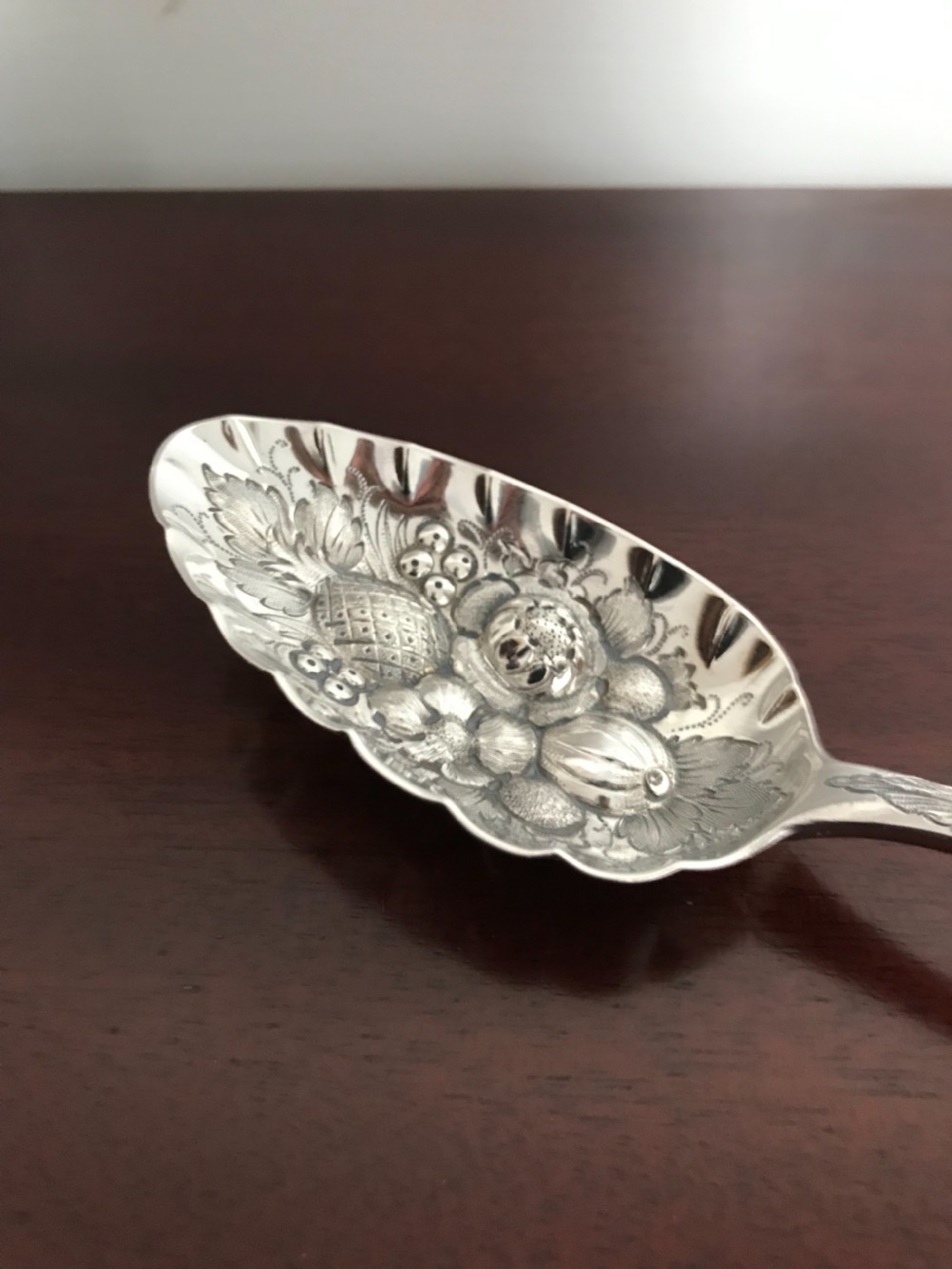 Georgian Silver Berry Spoon, 1796 View VII