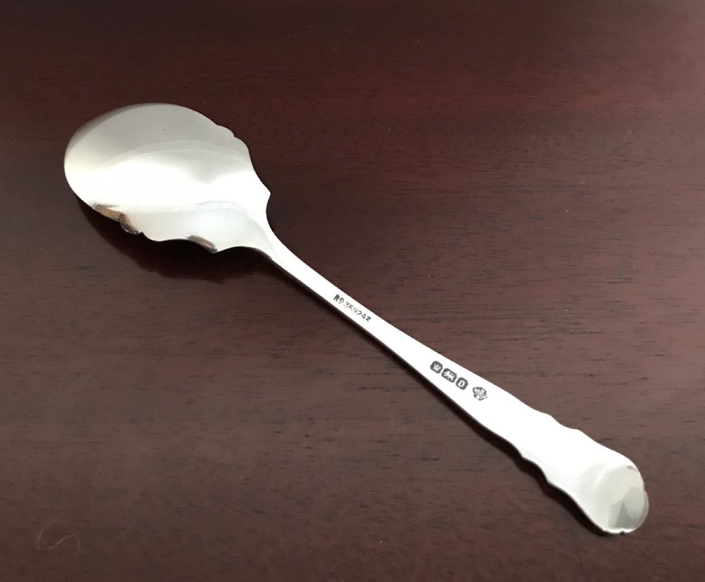Edwardian Silver Jam Spoon, hallmarked Sheffield 1906. View II