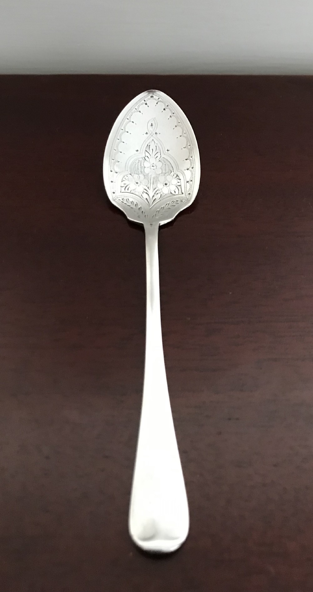 Edwardian Silver Jam Spoon, hallmarked Sheffield 1904