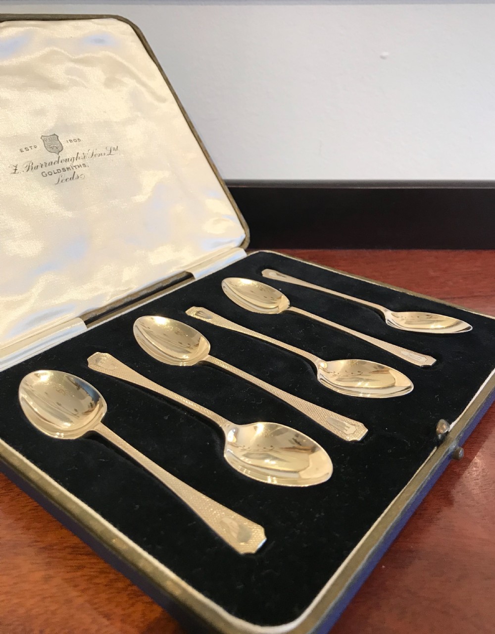 Set of Art Deco Silver Teaspoons  View V