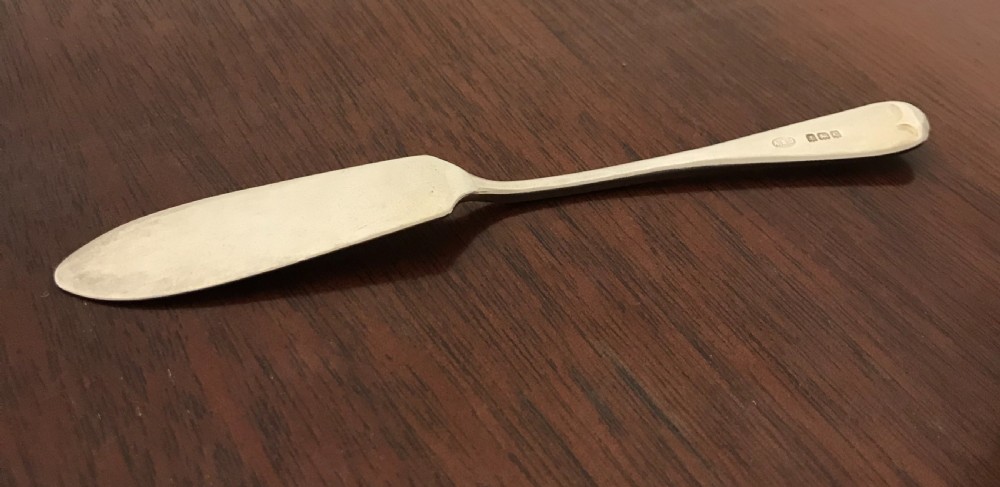 Arts & Crafts Silver Butter Knife by A E Jones View IV