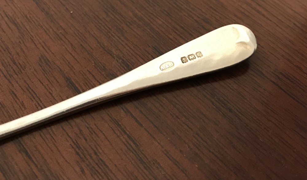 Arts & Crafts Silver Butter Knife by A E Jones View V