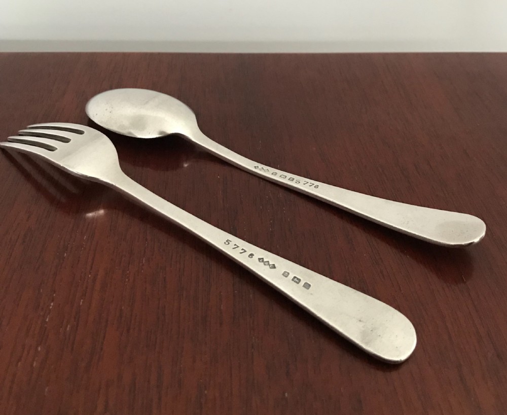 Fabulous  Silver Christening Set by Liberty & Co View II