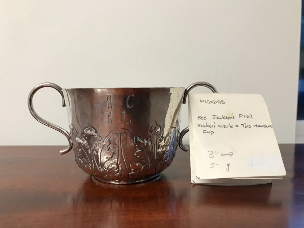 Charles II Silver Porringer View VIII