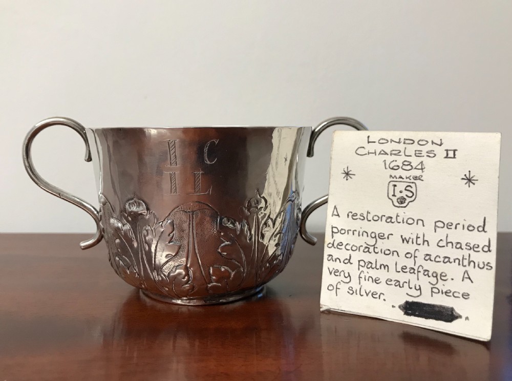 Charles II Silver Porringer View IX