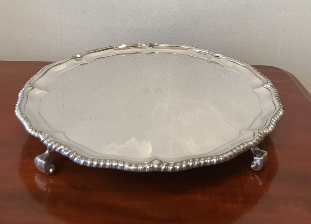 Quality Silver Salver, 610 grams  View II