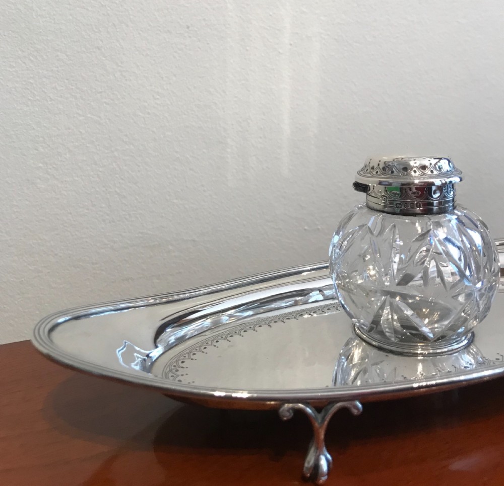 Georgian Silver Inkwell View IV
