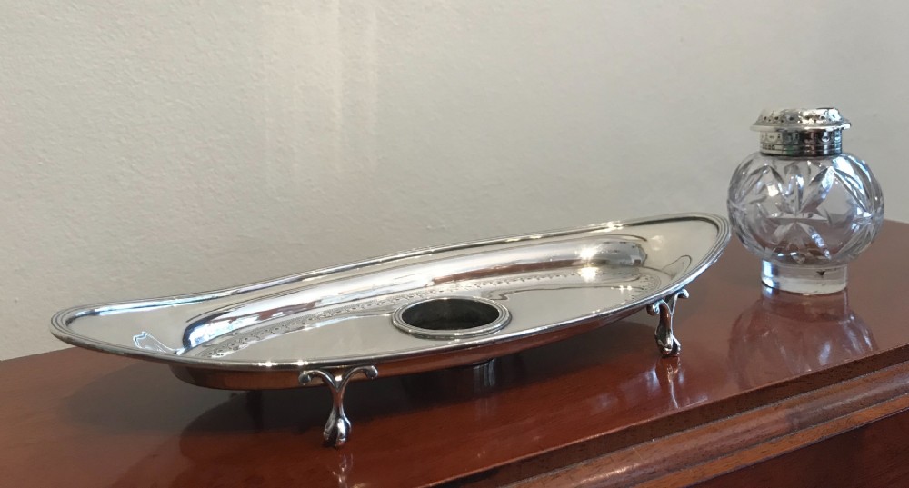 Georgian Silver Inkwell View VI