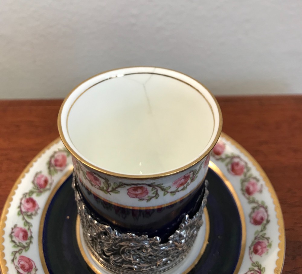 George V Coffee Can & Silver Holder View III