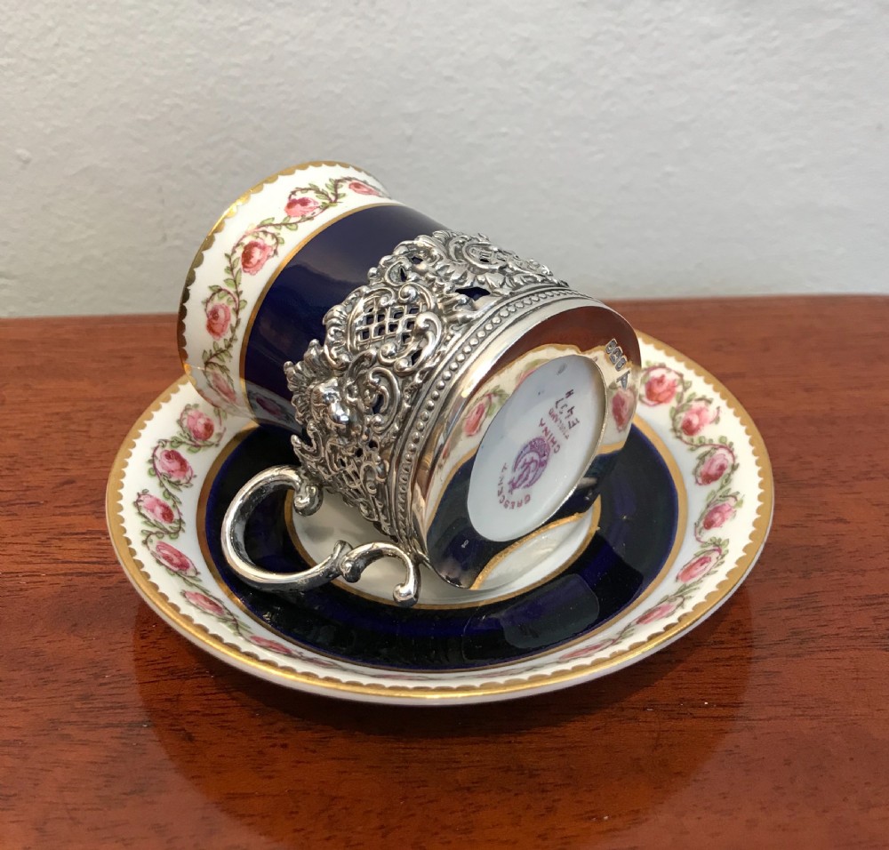George V Coffee Can & Silver Holder View V