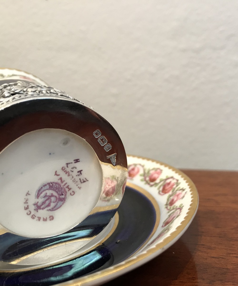 George V Coffee Can & Silver Holder View VI