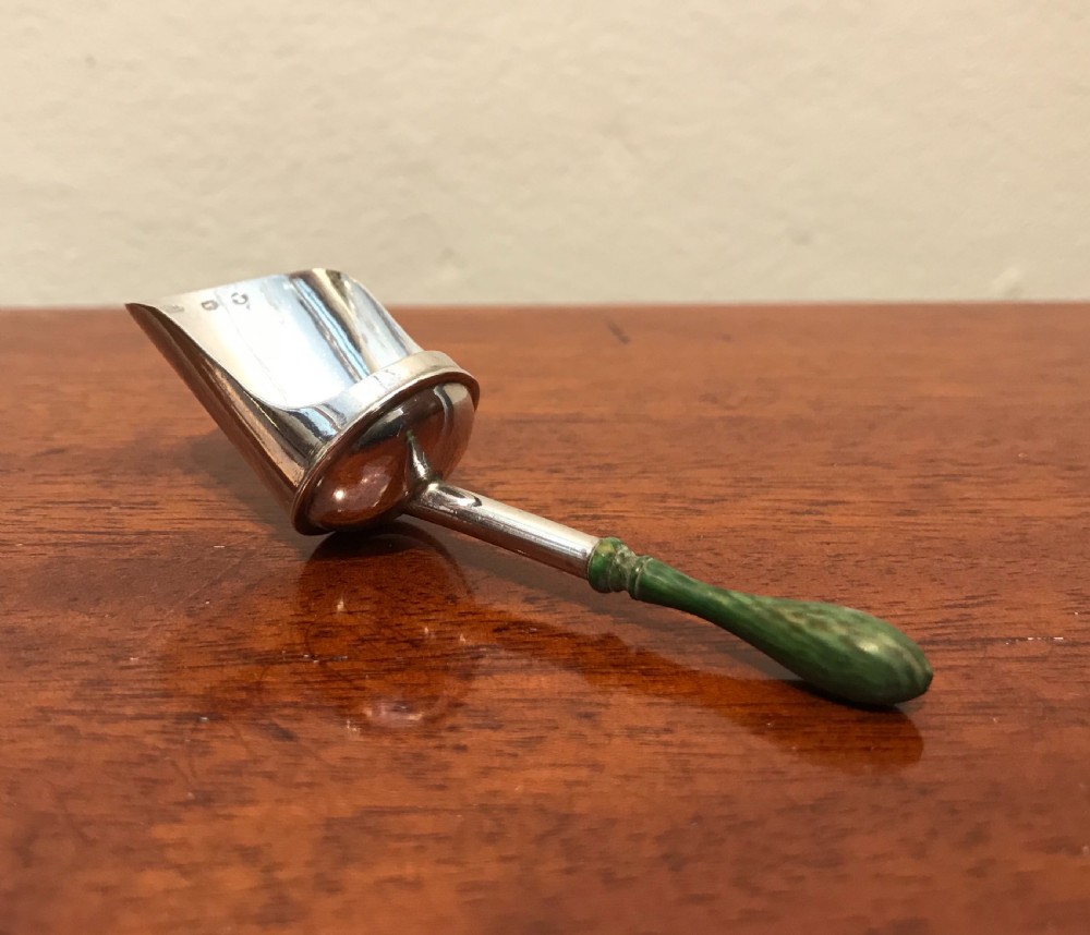 George III Silver Caddy Spoon View II