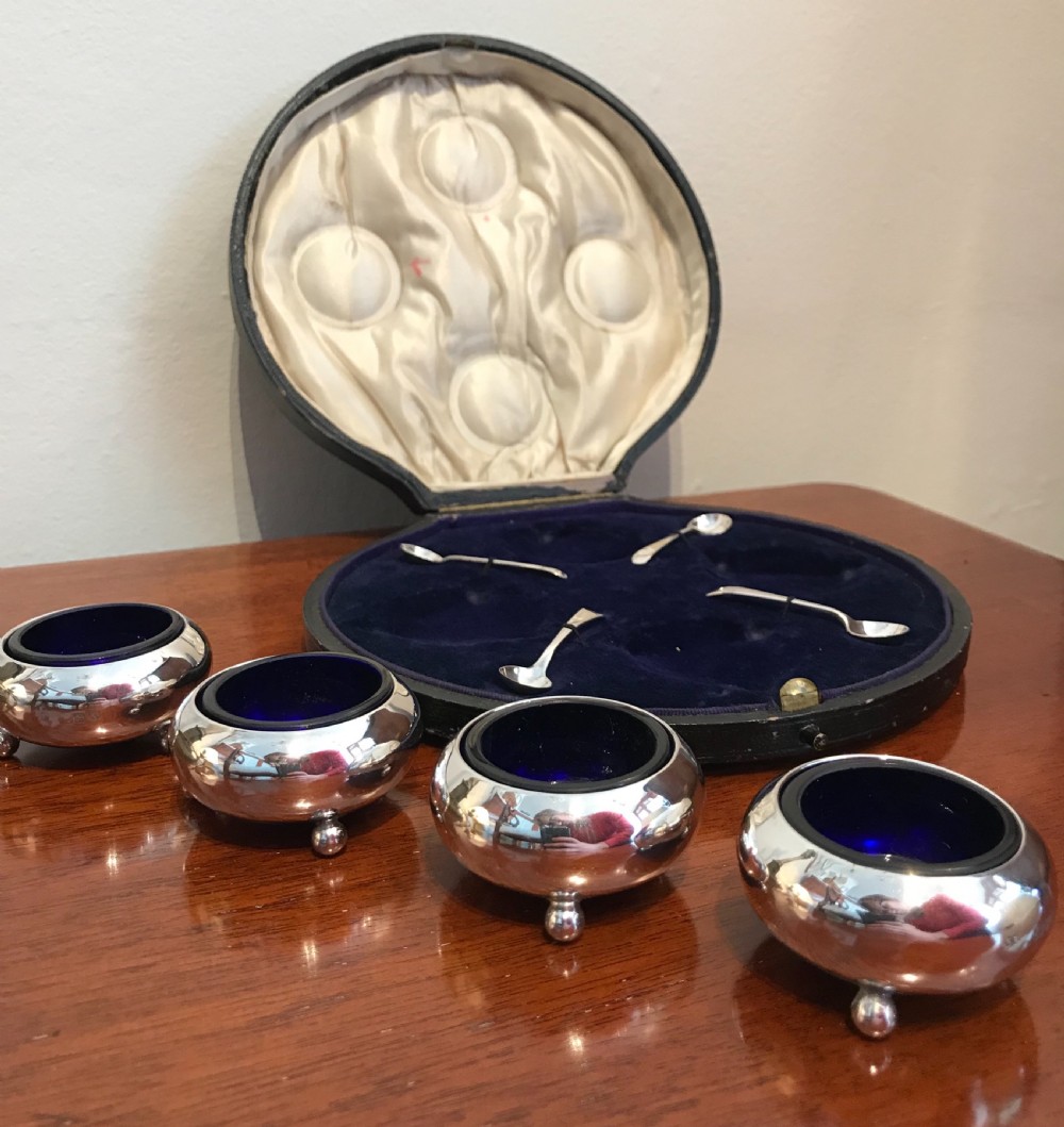 George V Set of Four Silver Salts View IV