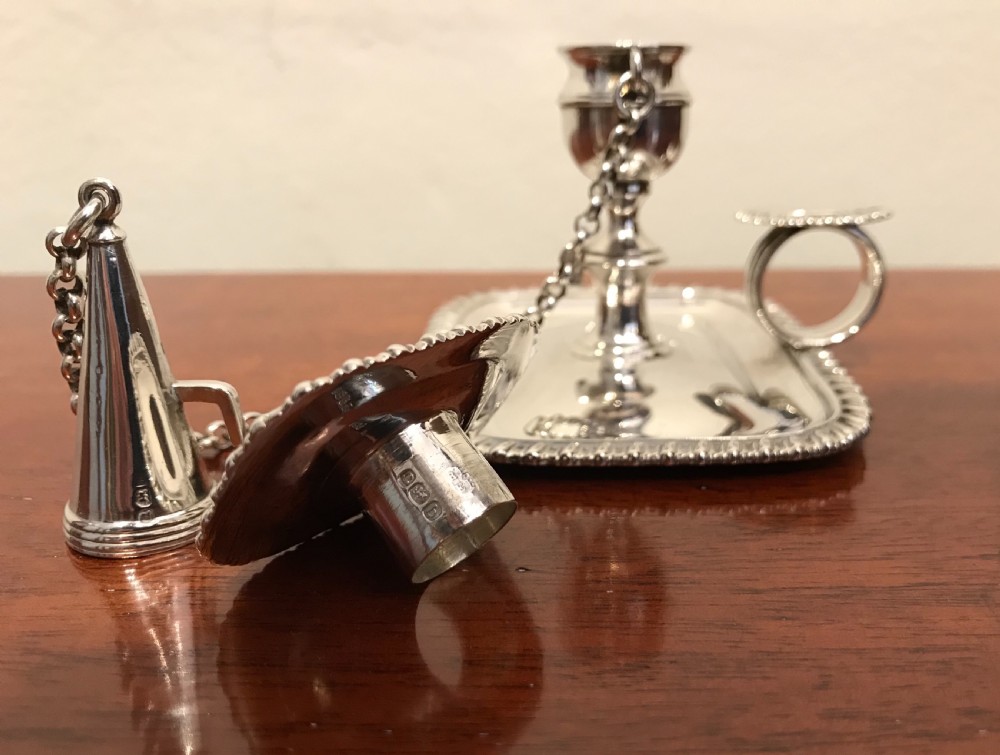 George III Silver Chamberstick View V