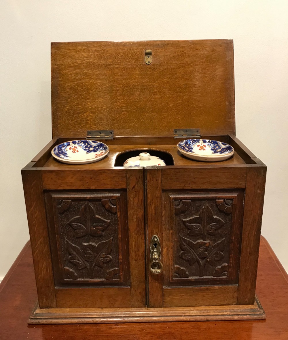 George V Oak Smokers Cabinet  View VI