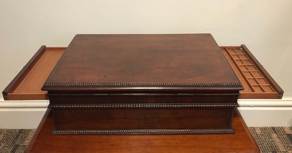 Regency Mahogany Writing Slope View V