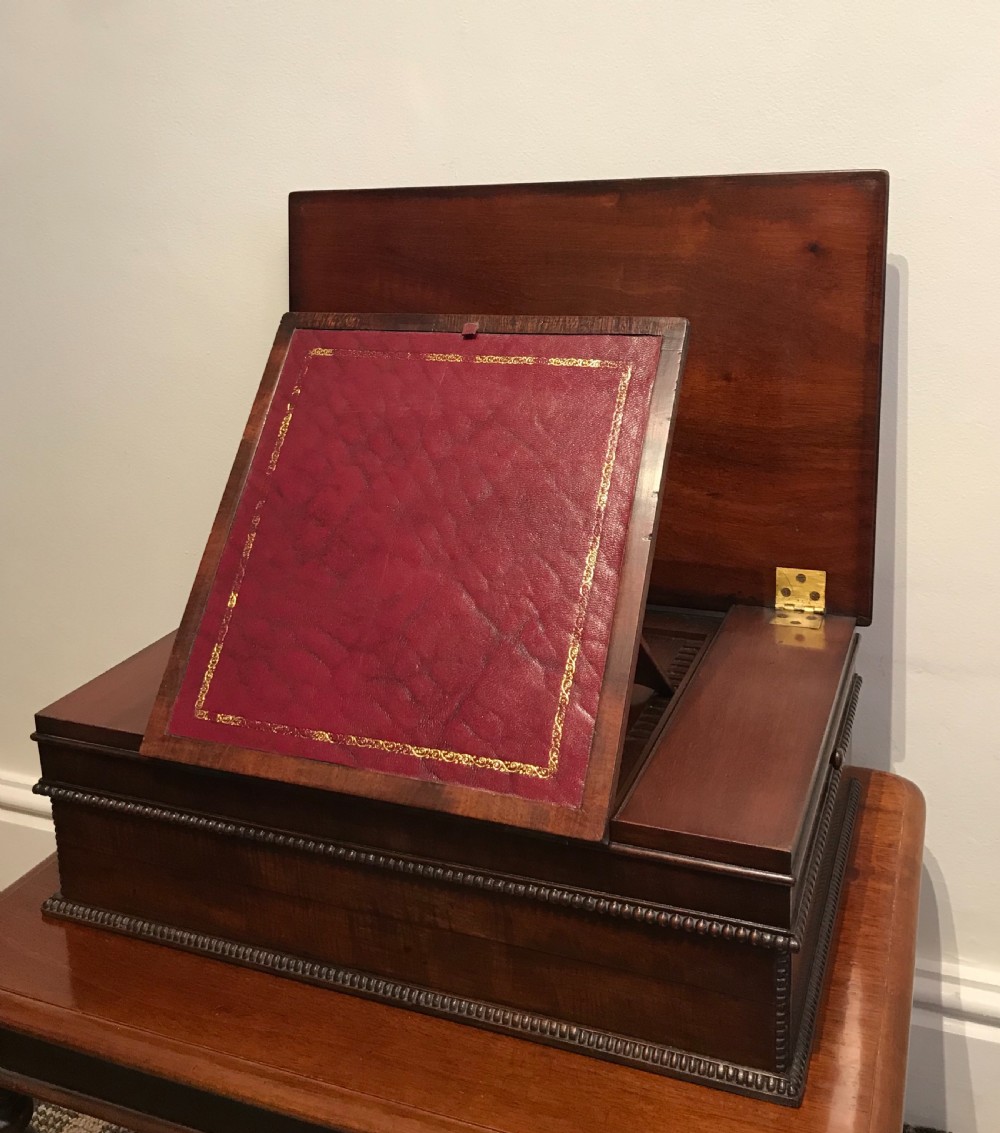 Regency Mahogany Writing Slope View X