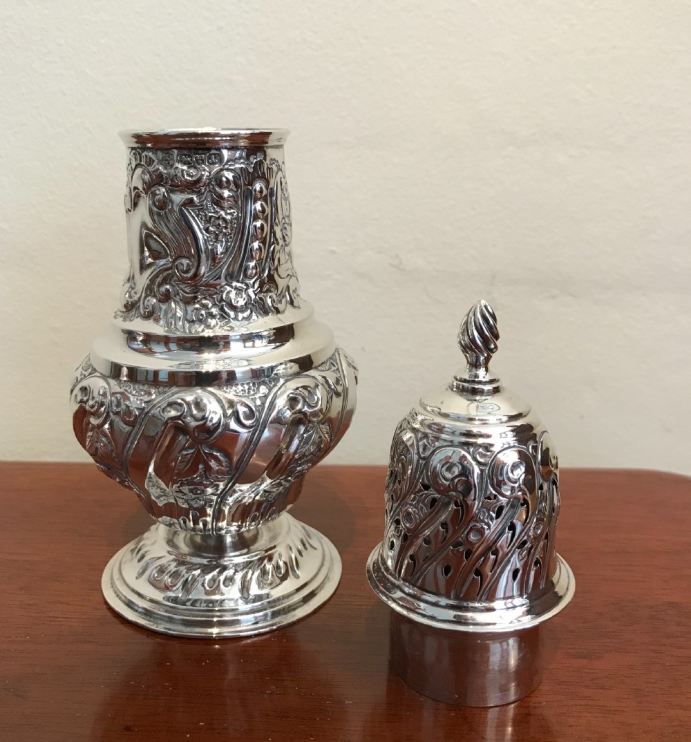 Victorian Silver Sugar Caster, Chester View II