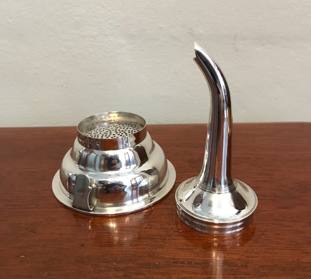 George III Silver Wine Funnel by John Emes, hallmarked London 1798 View III