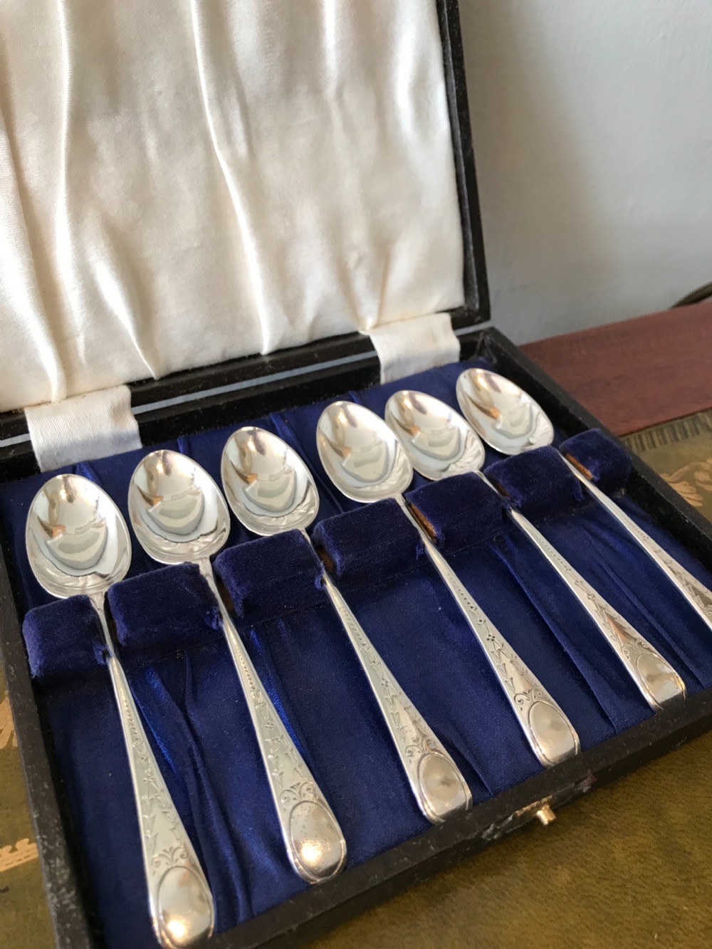 Set of Six Silver Tea Spoons View II