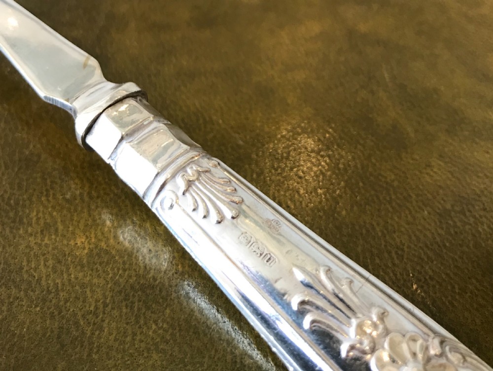 Pair of Silver Handled Salad Servers View V