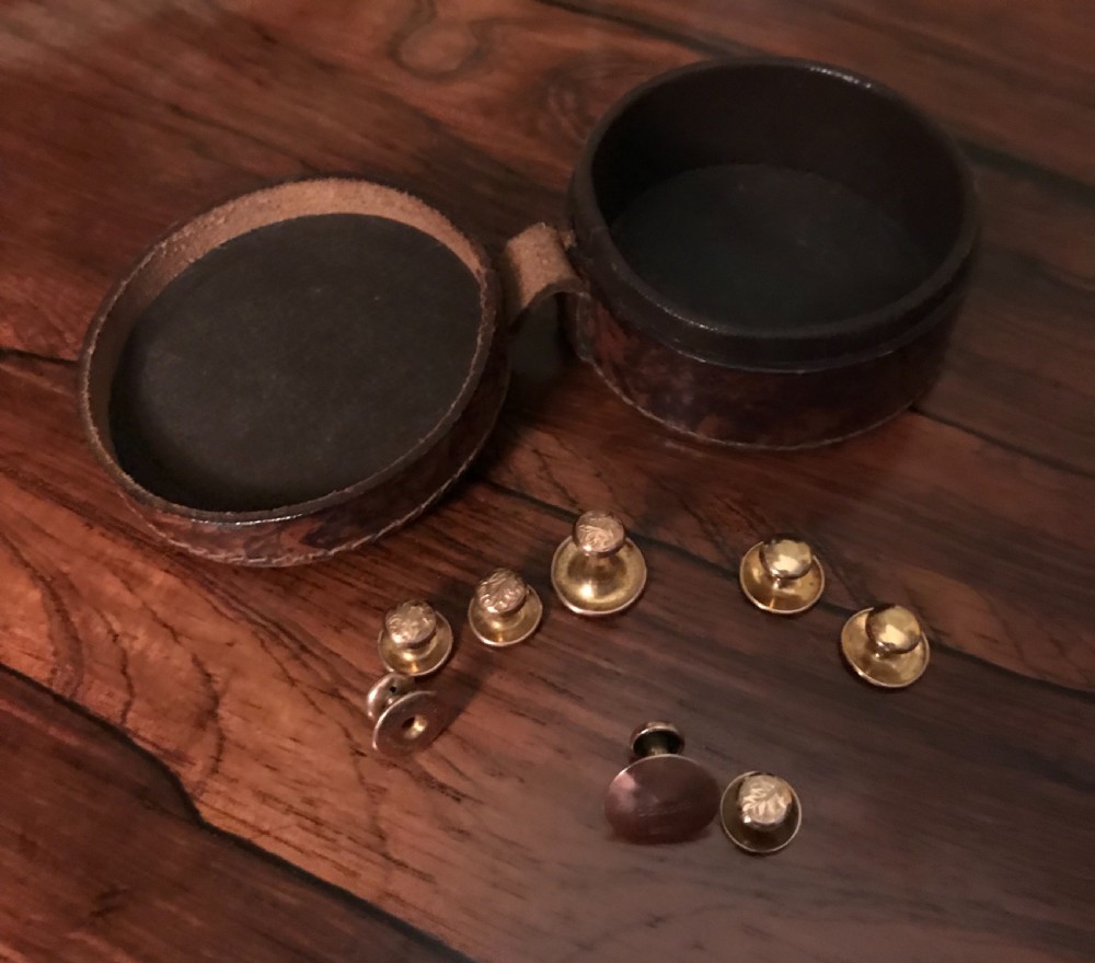 Collection of Gold Shirt Studs View V
