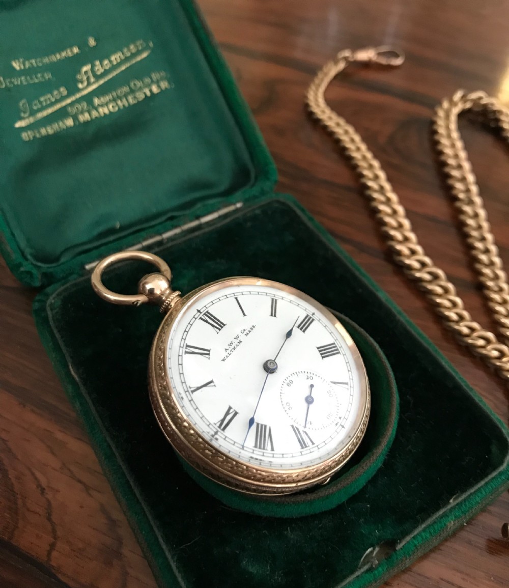 Victorian 10K Solid Gold Waltham Pocket Watch View II