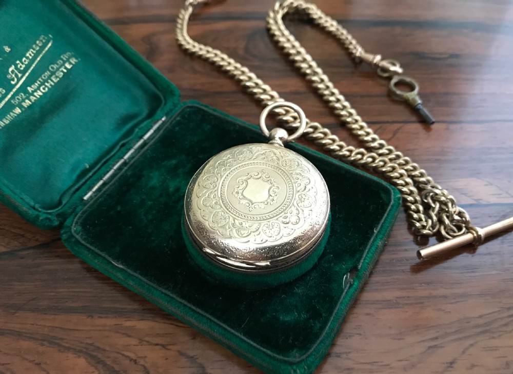 Victorian 10K Solid Gold Waltham Pocket Watch View V