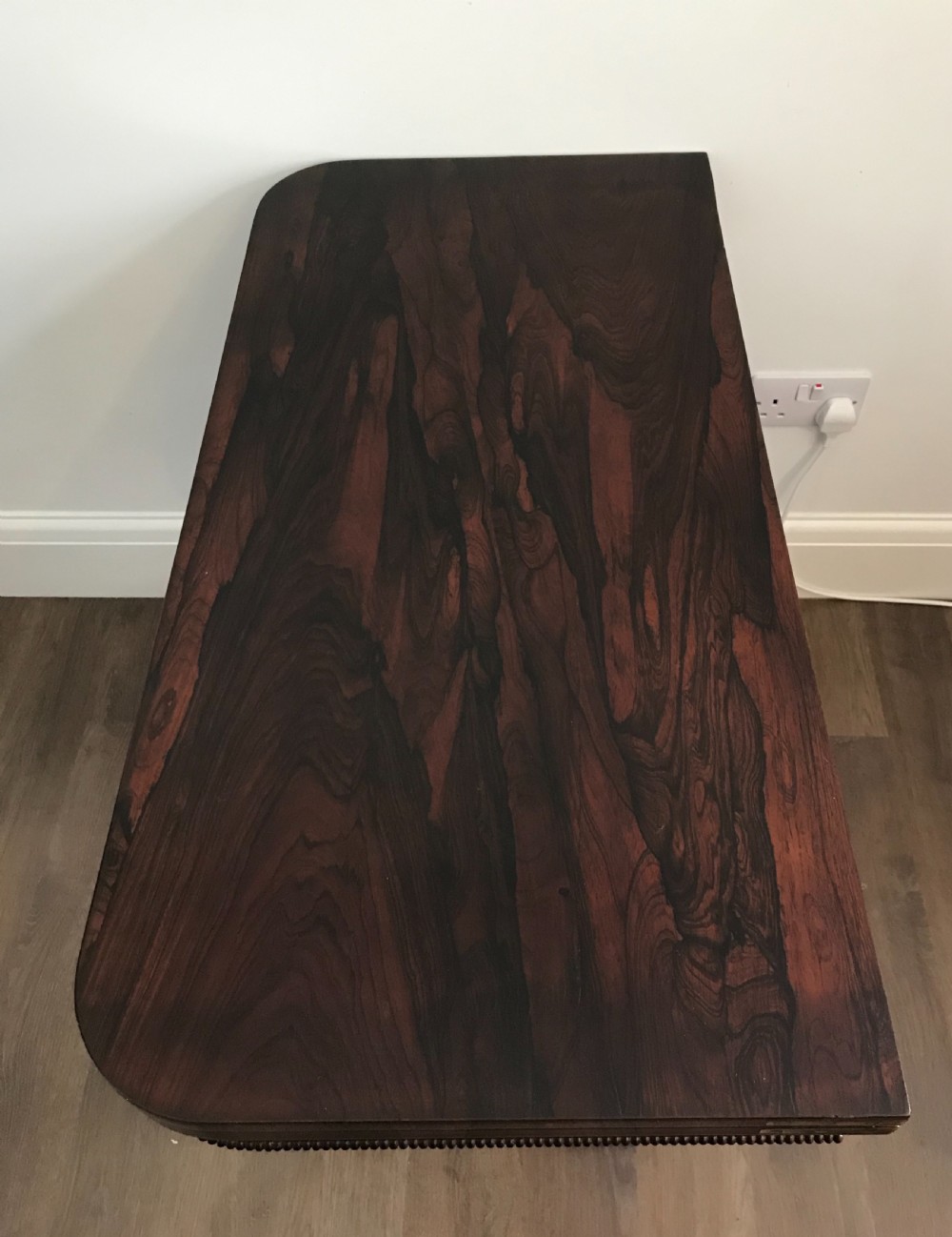 Regency Rosewood Card Table  View V