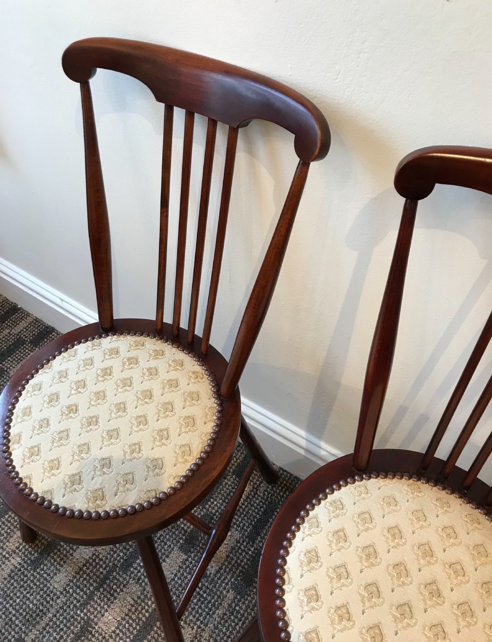 Pair Victorian Bedroom Chairs View III