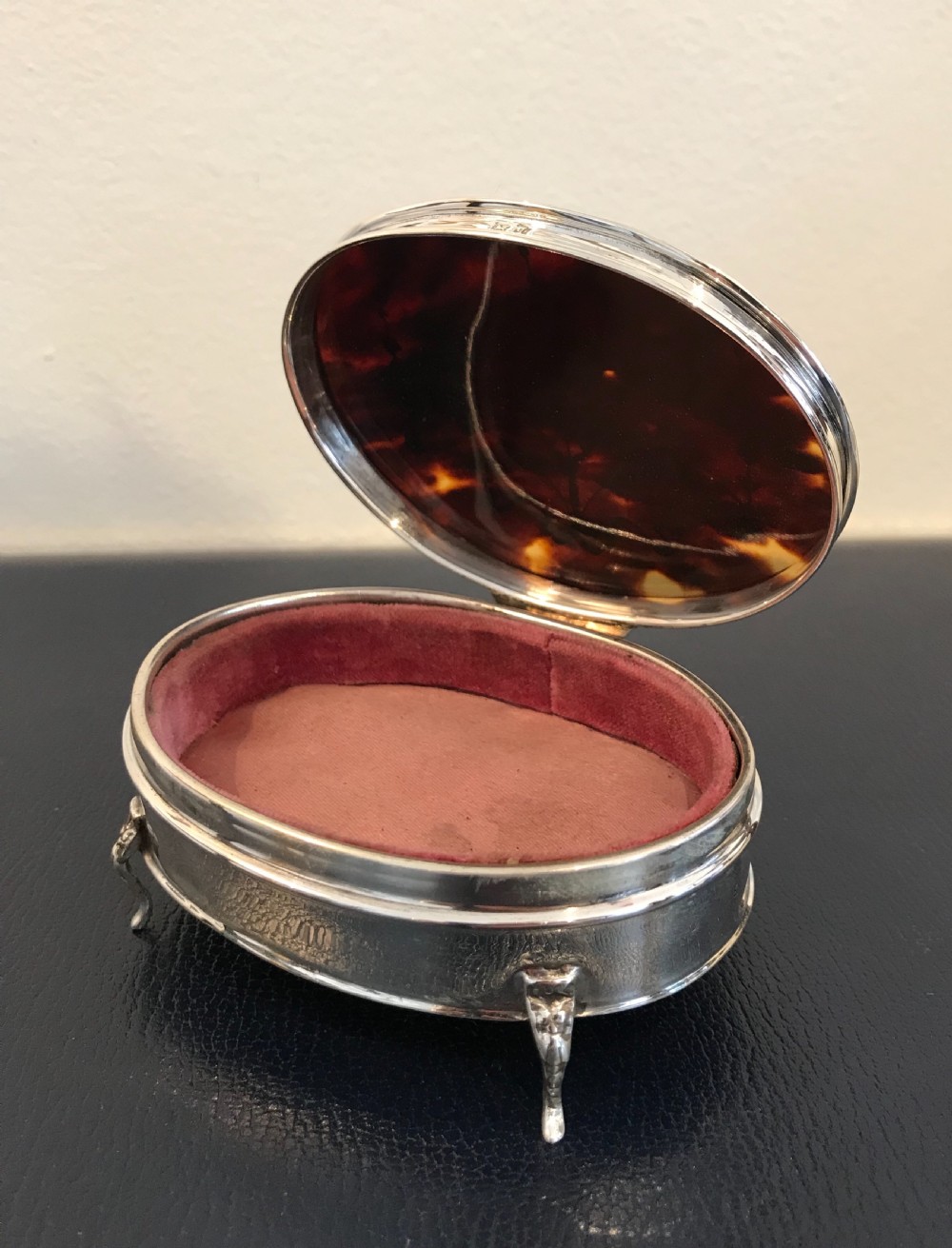 Quality George V Silver & Tortoiseshell Jewellery Box  View VI