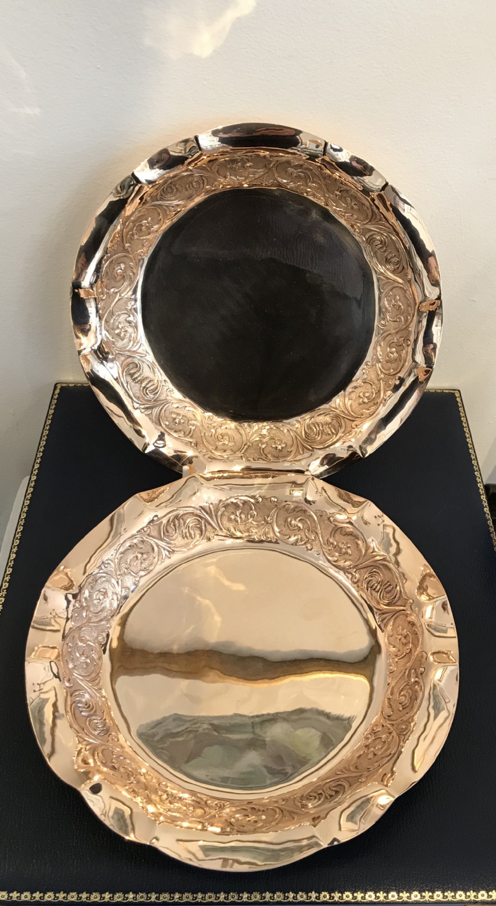 Quality Pair of Silver Gilt Bowls