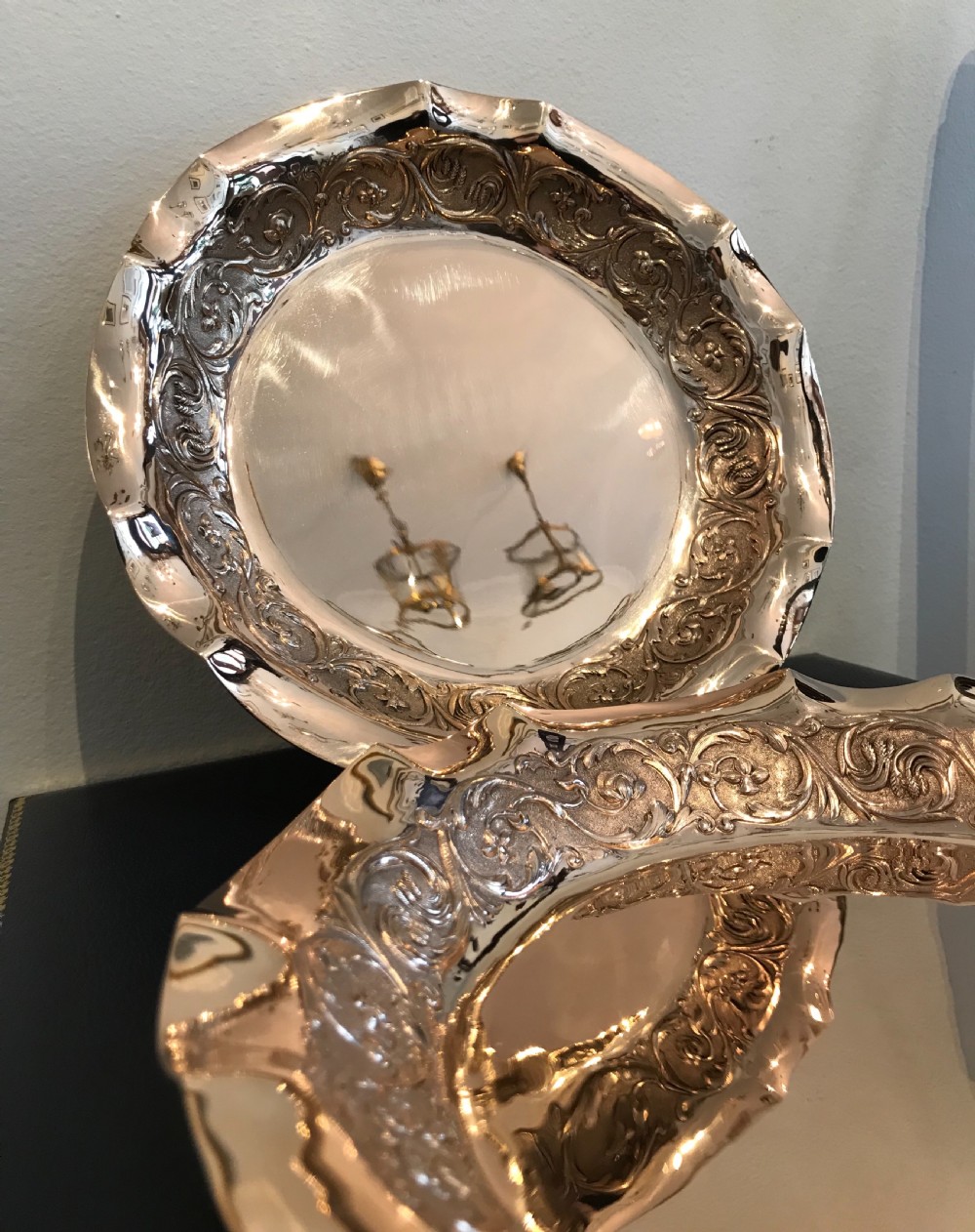 Quality Pair of Silver Gilt Bowls View II