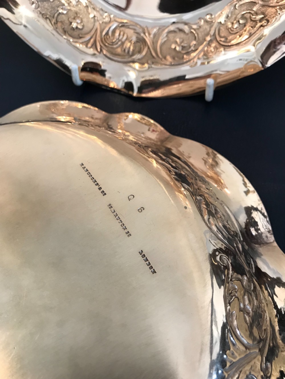 Quality Pair of Silver Gilt Bowls View VI