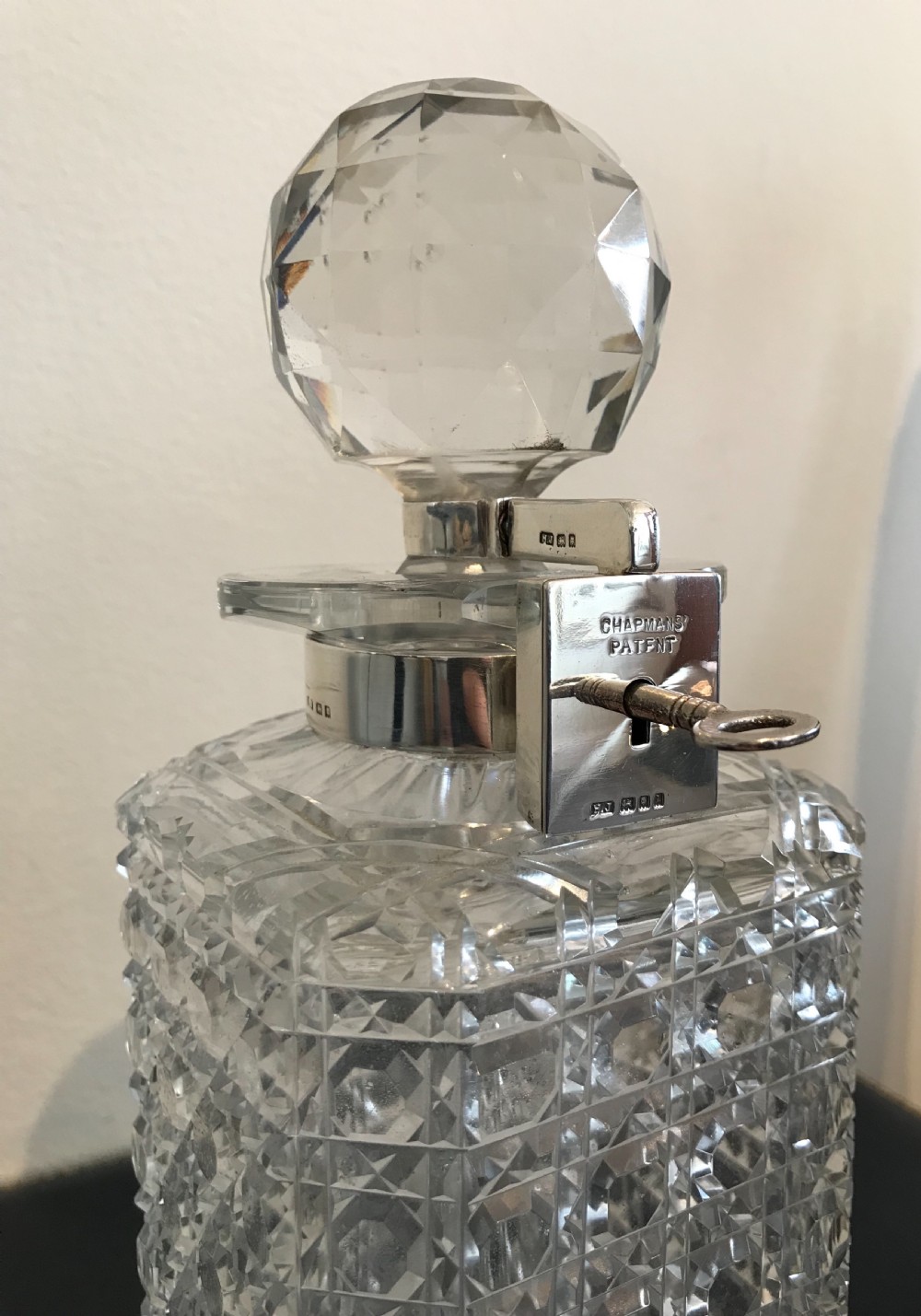 Rare Chapman Patent Locking Decanter View III