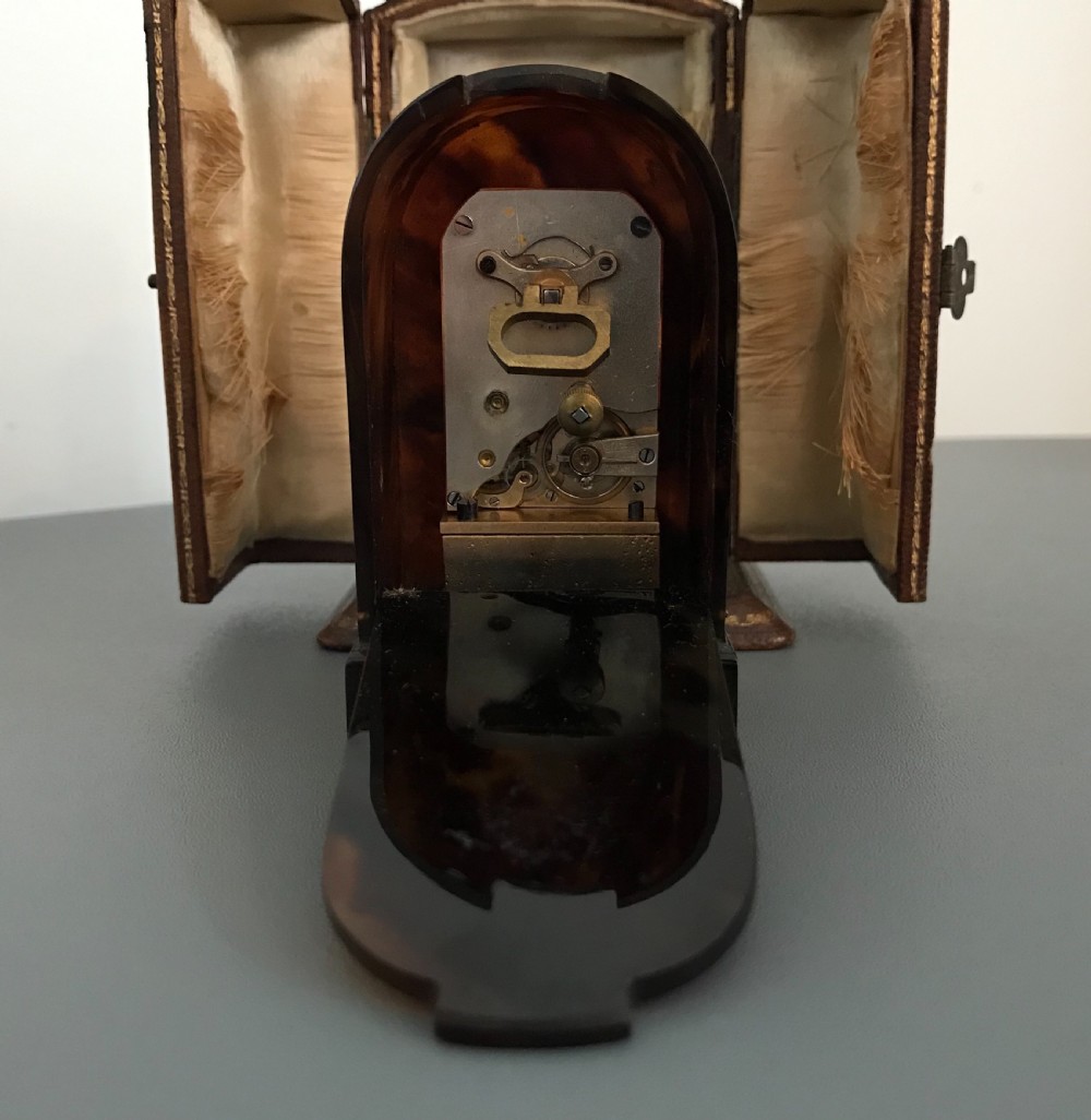 Tortoiseshell Boudoir Travel Clock by Harrods  View VI