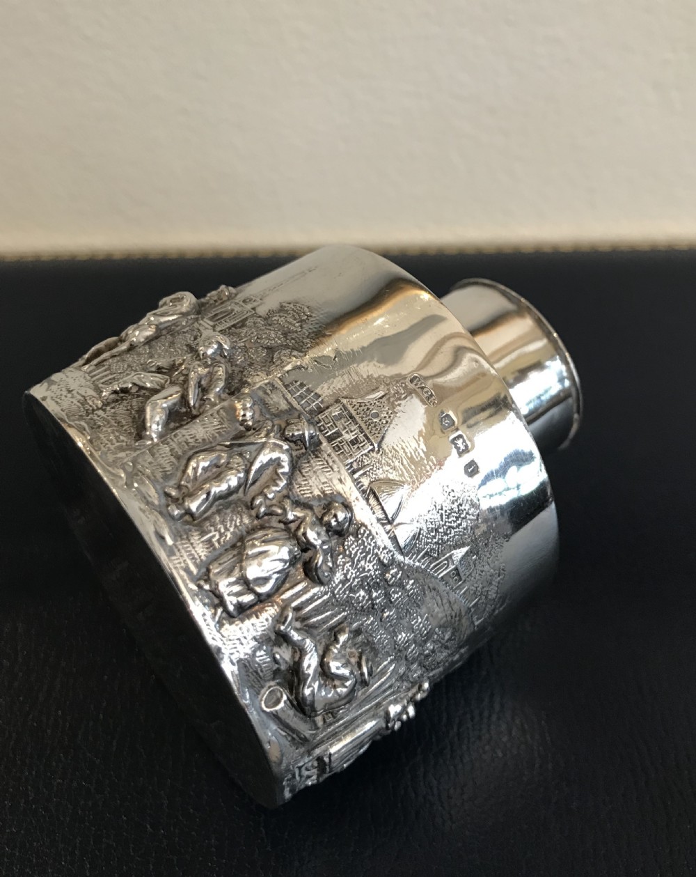 Quality Edwardian Silver Tea Caddy, 1908 View IV
