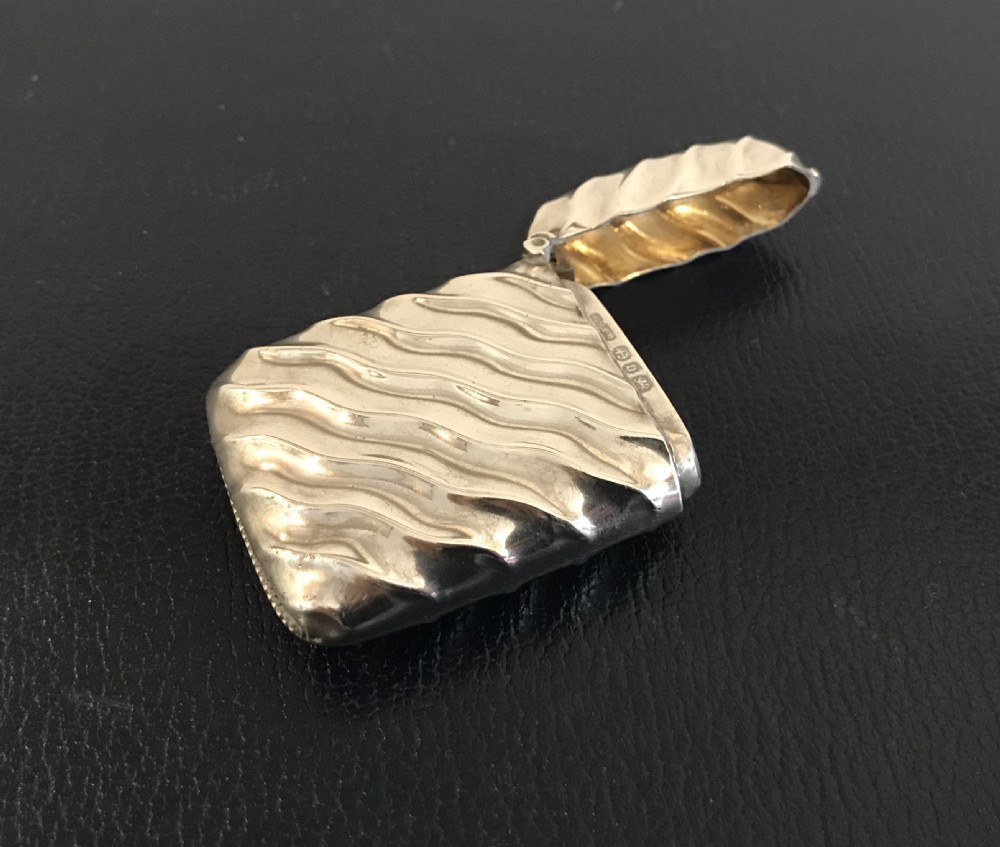 Rare Victorian Silver Vesta by Lines Bunn Mason