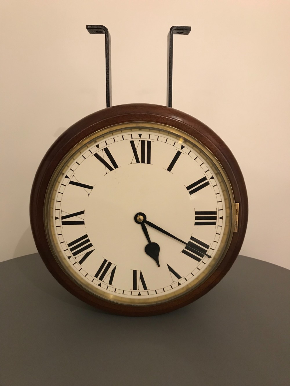 Rare Edward VIII Mahogany Double Sided Clock, Stockall & Marples, 1936 View IV