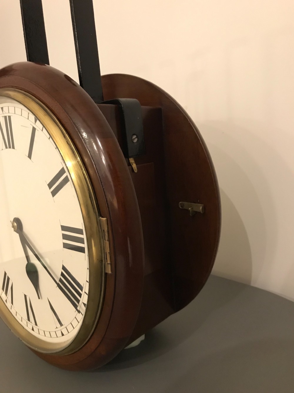 Rare Edward VIII Mahogany Double Sided Clock, Stockall & Marples, 1936 View VI