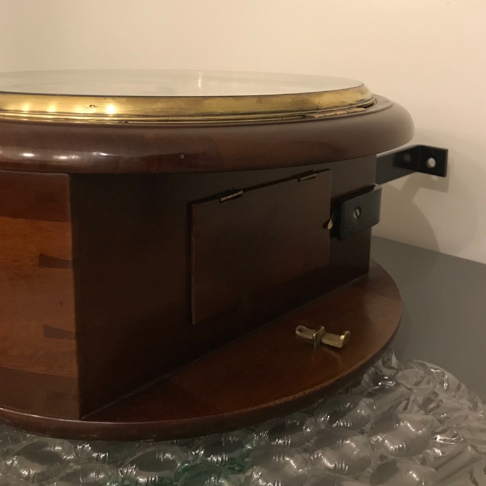 Rare Edward VIII Mahogany Double Sided Clock, Stockall & Marples, 1936 View X