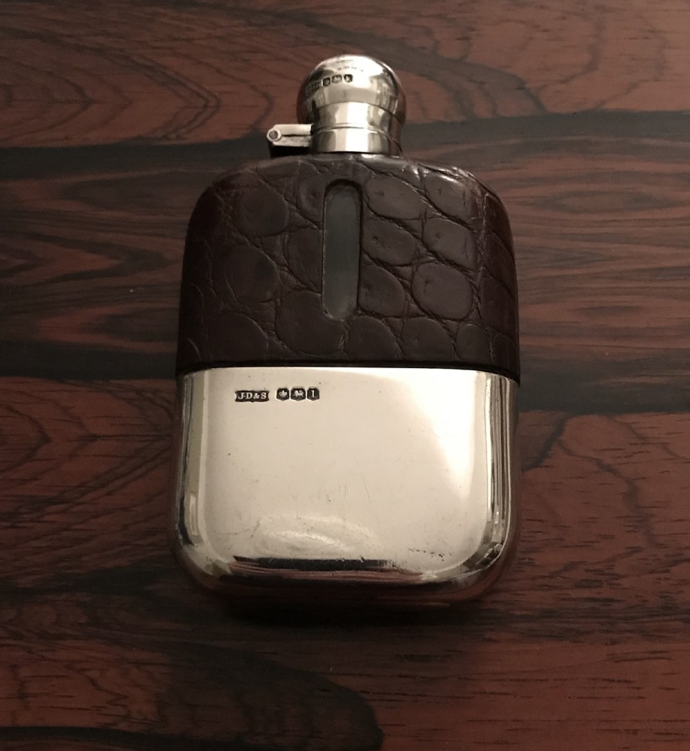 George V Silver Hip Flask by James Dixon & Sons