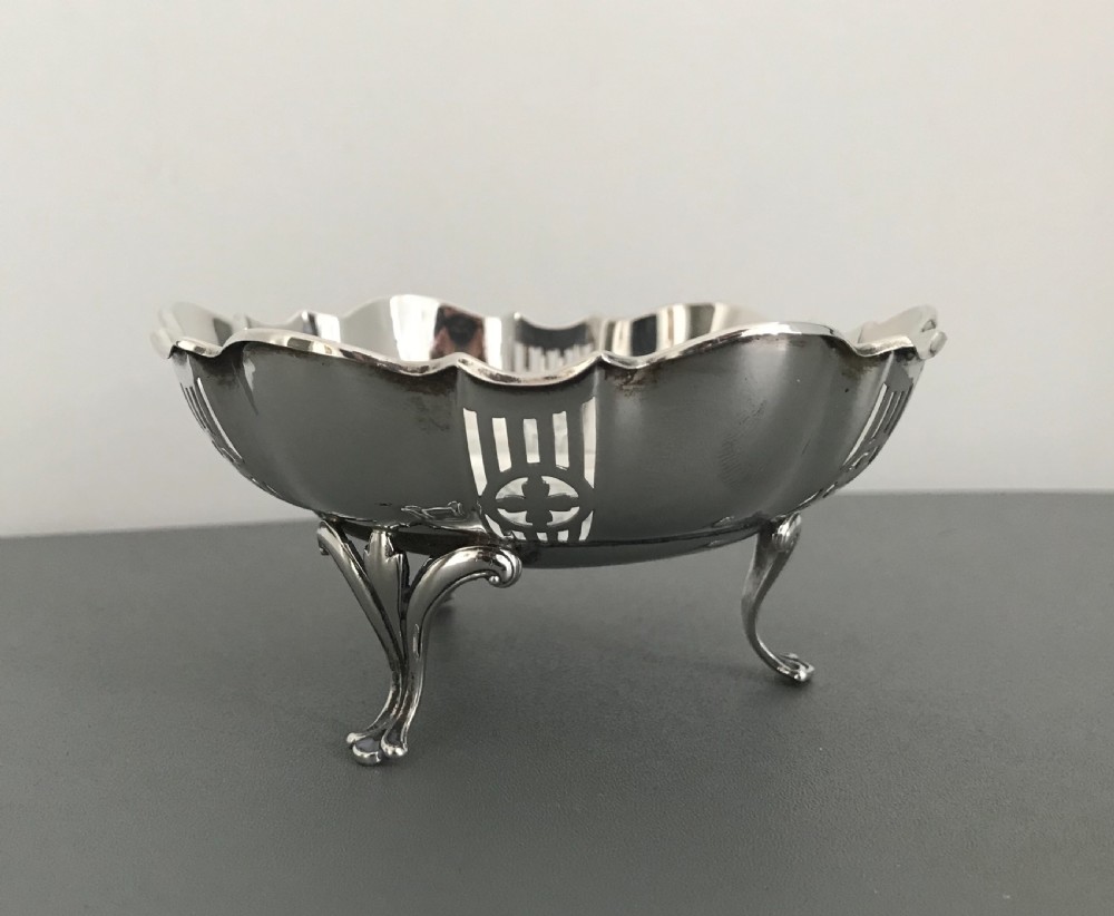 Pretty George V Silver Bon Bon Dish View IV