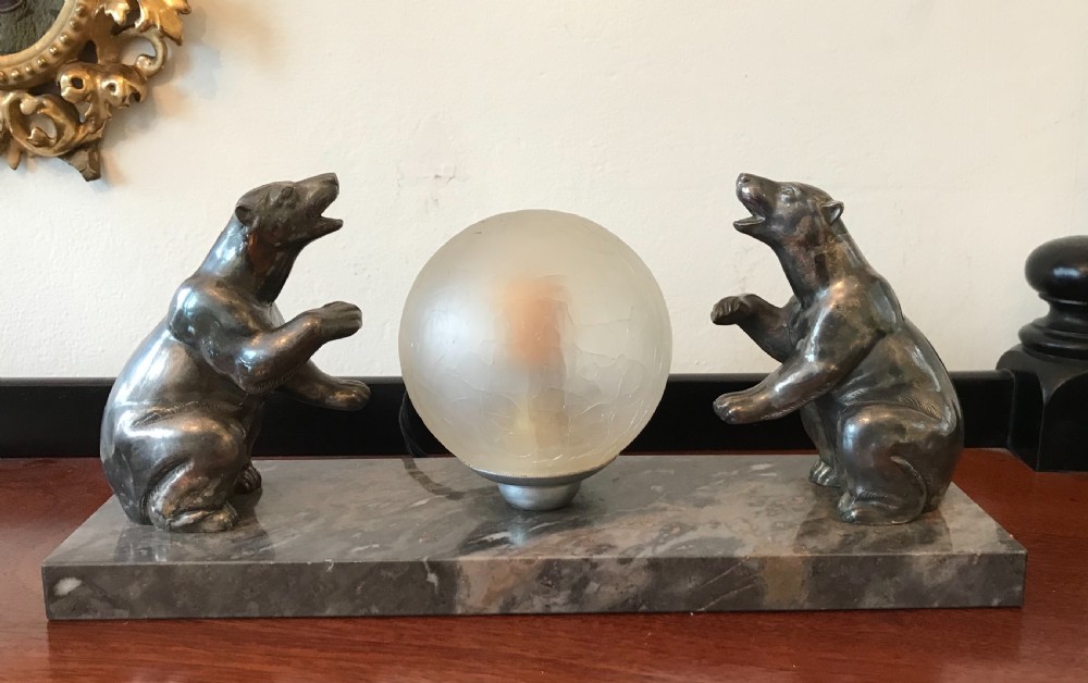 Wonderful Art Deco Polar Bear Lamp