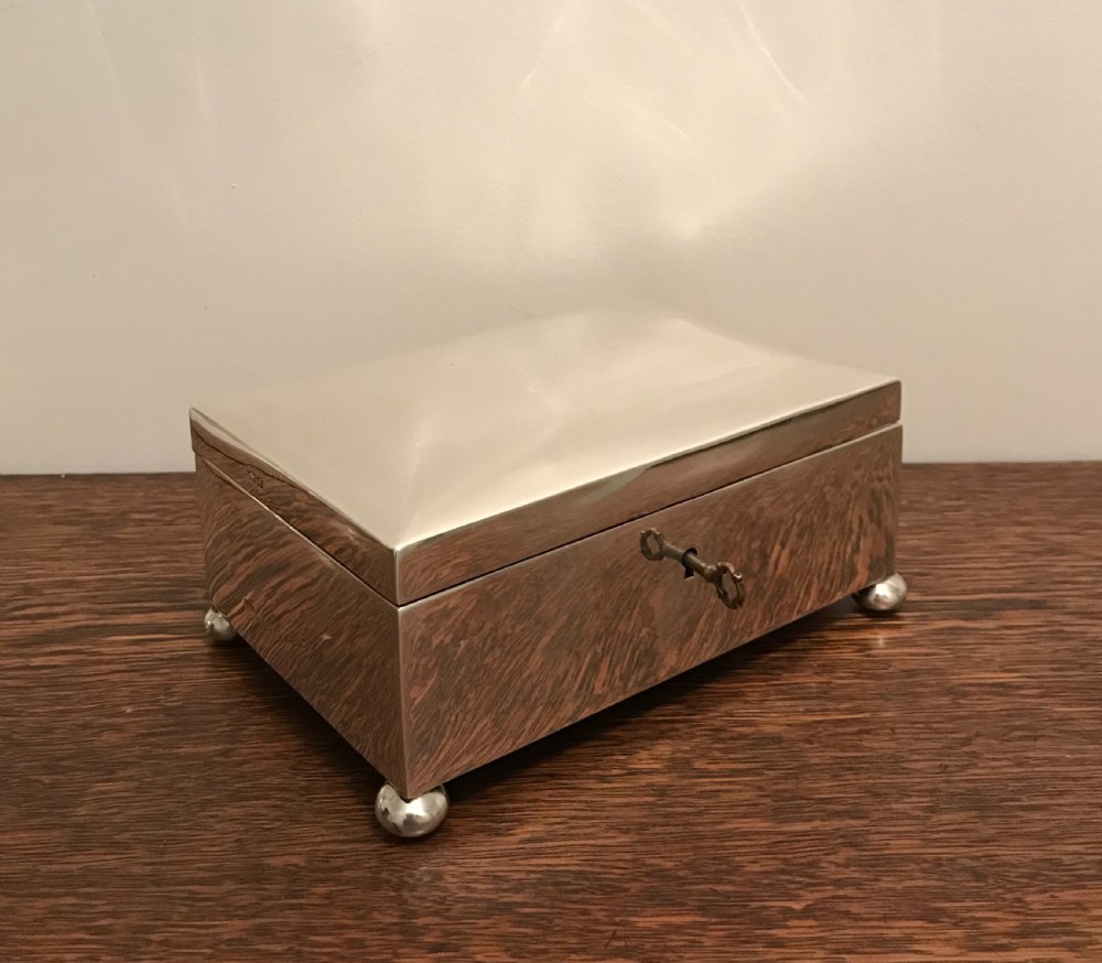 Fabulous Large George V Silver Jewellery Box by Walker & Hall