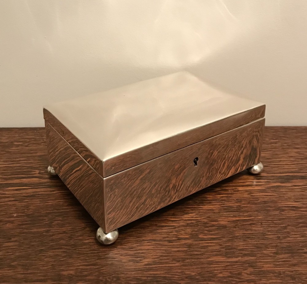 Fabulous Large George V Silver Jewellery Box by Walker & Hall View IV
