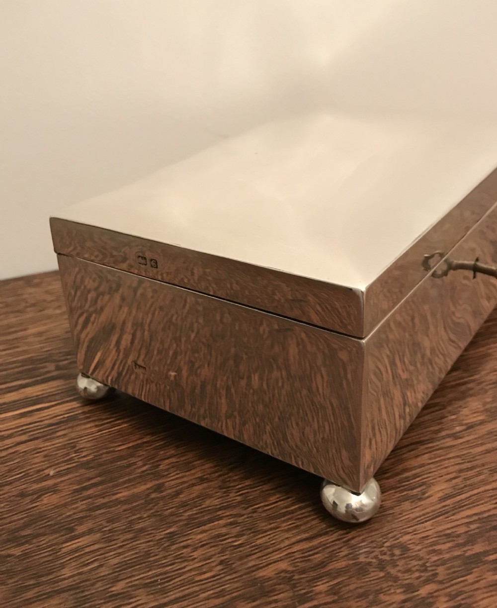 Fabulous Large George V Silver Jewellery Box by Walker & Hall View V