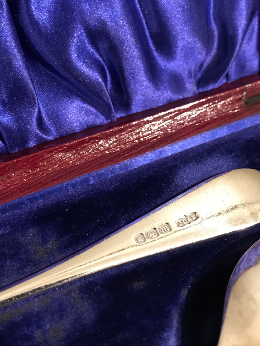 Super Pair of Edwardian Silver Spoons, 1908 View VIII