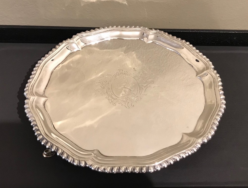 Stunning George III Silver Salver, Elizabeth Cooke