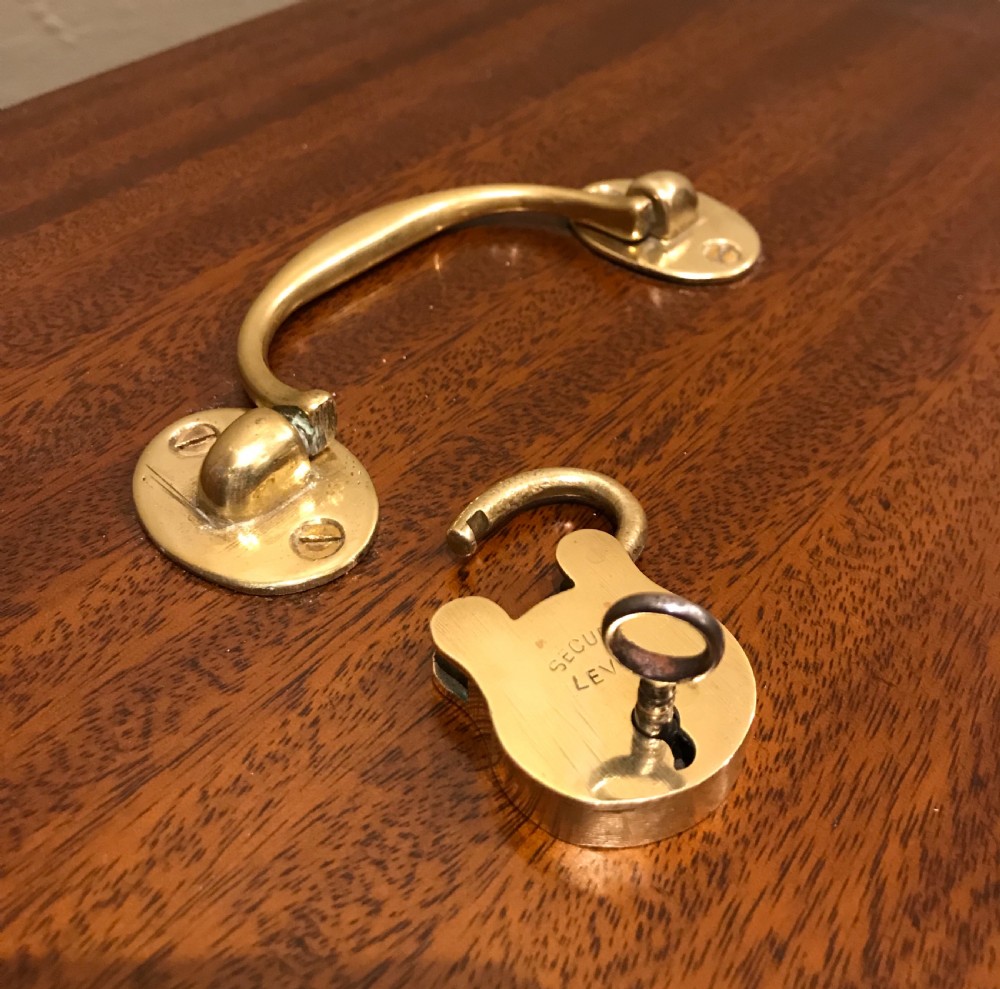 Early 20th Century Box with Brass Lock View V